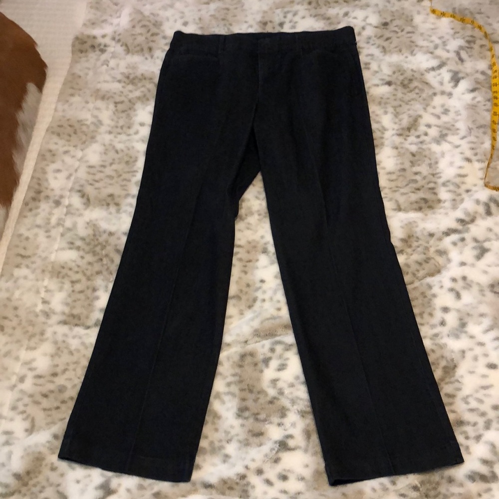 Dark denim trousers